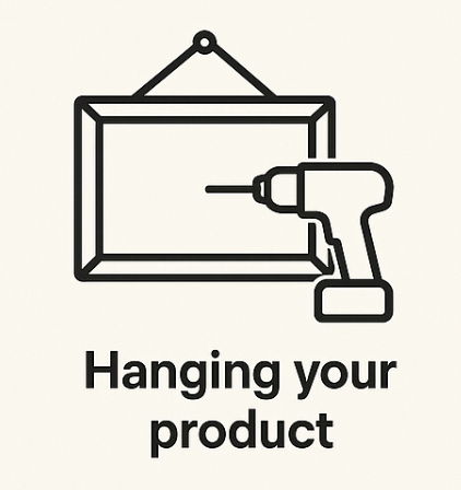 How to hang your wall mounted product