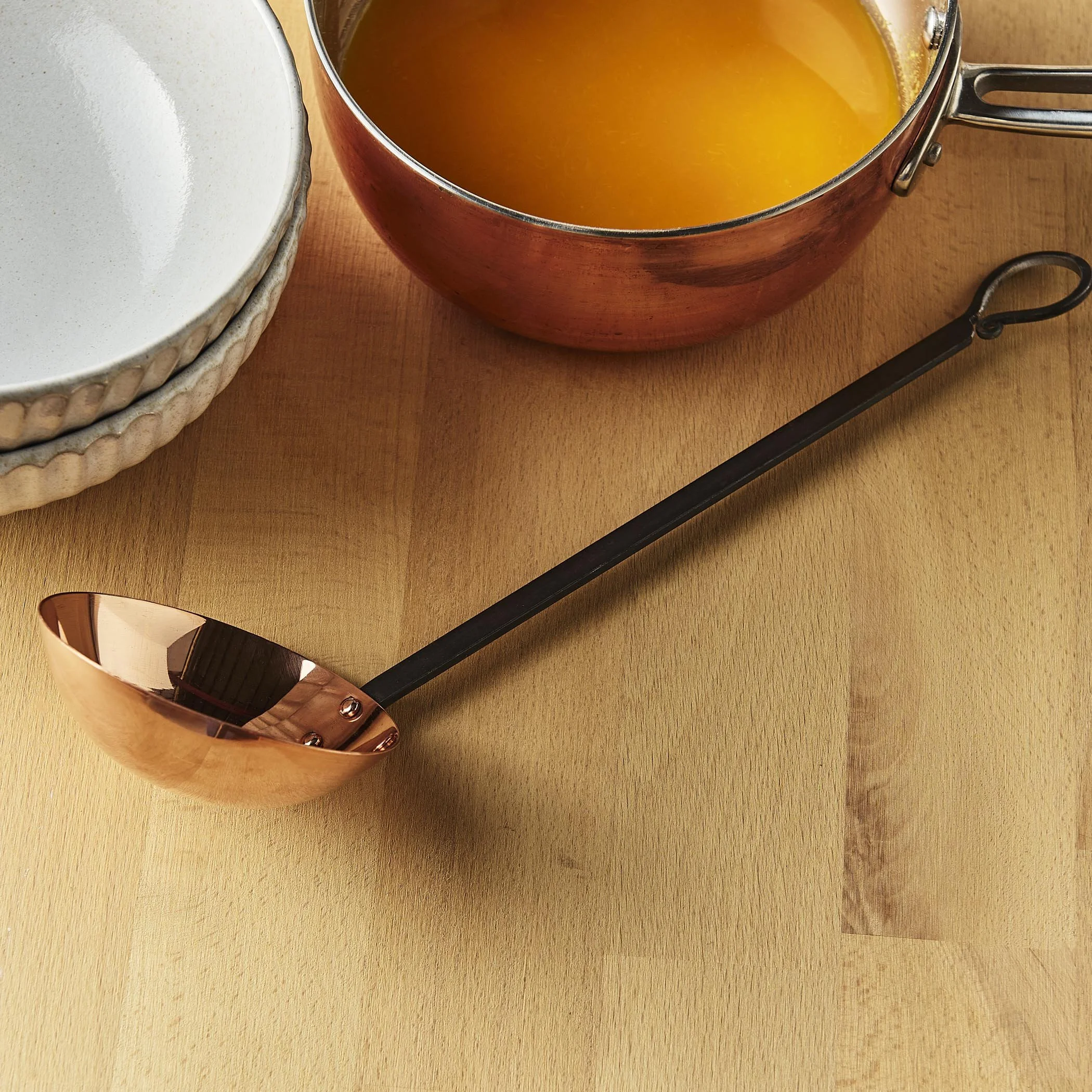 Copper Soup Ladle