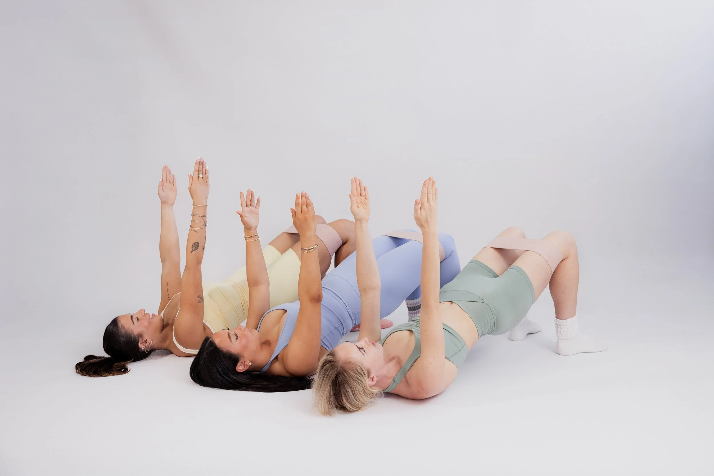 woman participating in mat pilates class