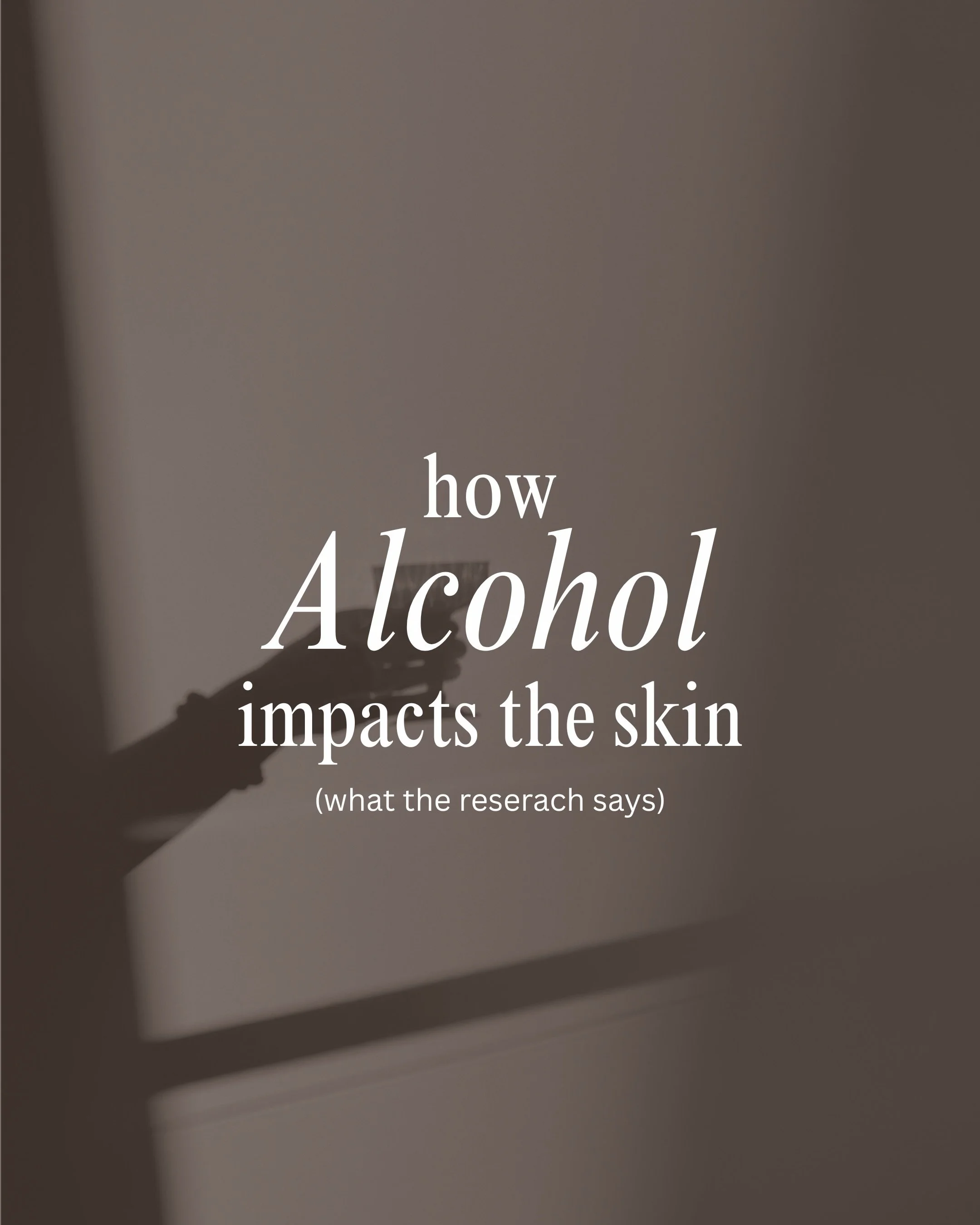 As much as we love a good glass of wine, the research is hard to ignore. I recommend most of my patients greatly limit or eliminate alcohol while we are actively trying to heal their skin and gut.

Alcohol doesn&rsquo;t just affect how you feel the n