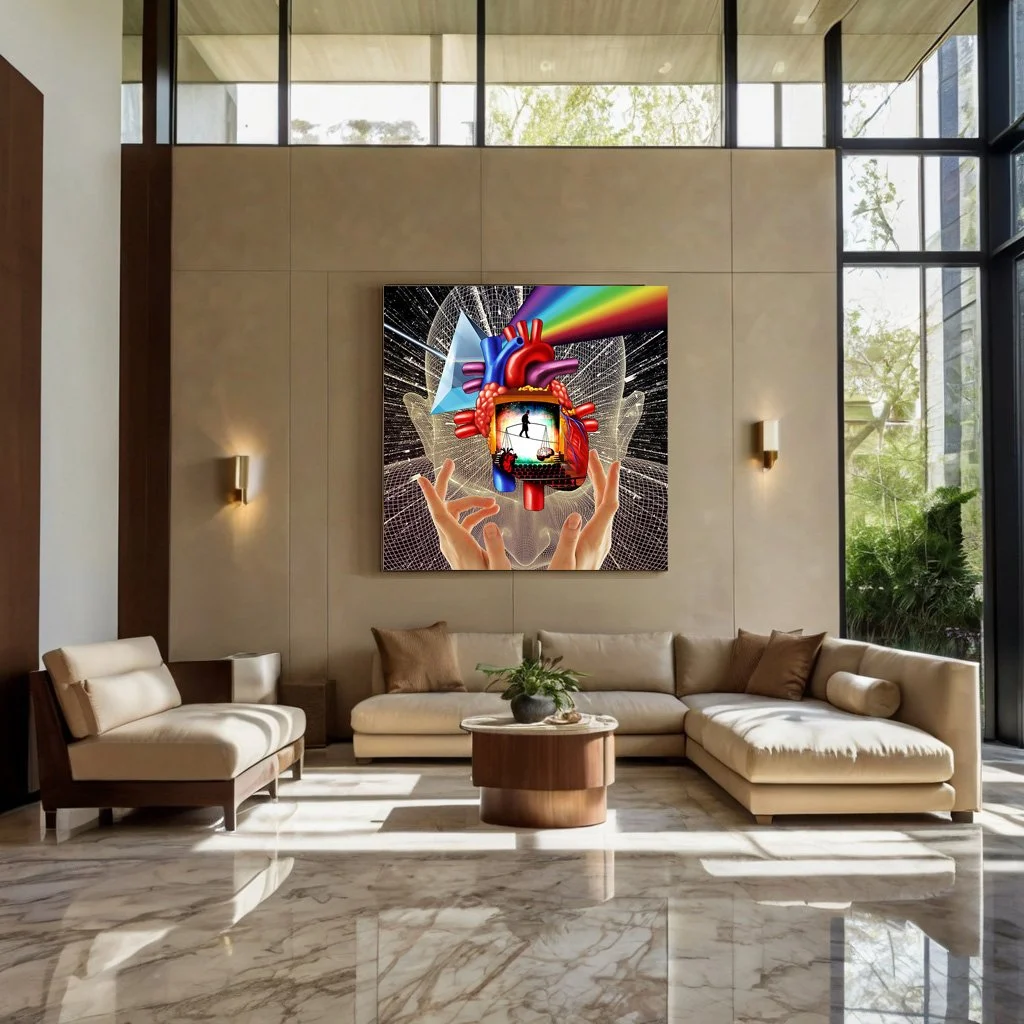 Awakening Art with Bradford _ Artwork Installation _ Think Feel Know Canvas Print.jpg