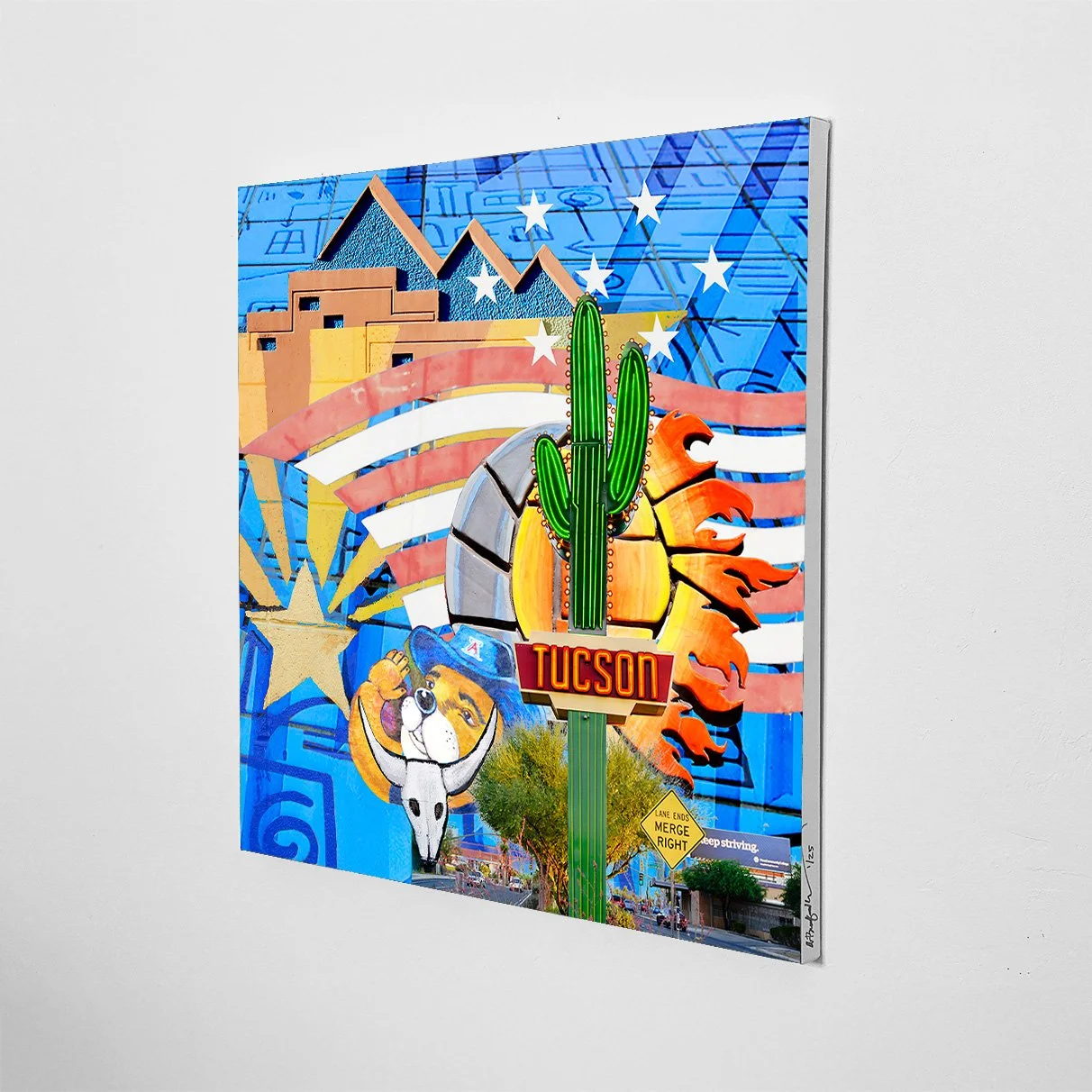 "Welcome to the Old Pueblo" Limited Edition, Giclee Canvas Print