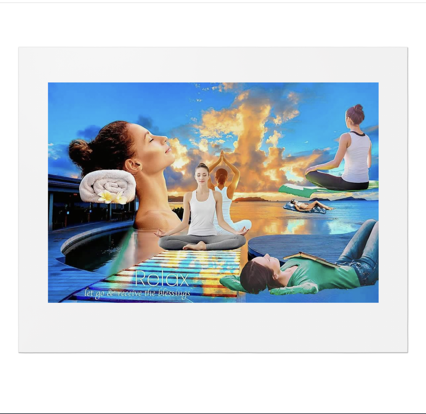 "Relaxation" Open Edition, 22x28" Premium Poster