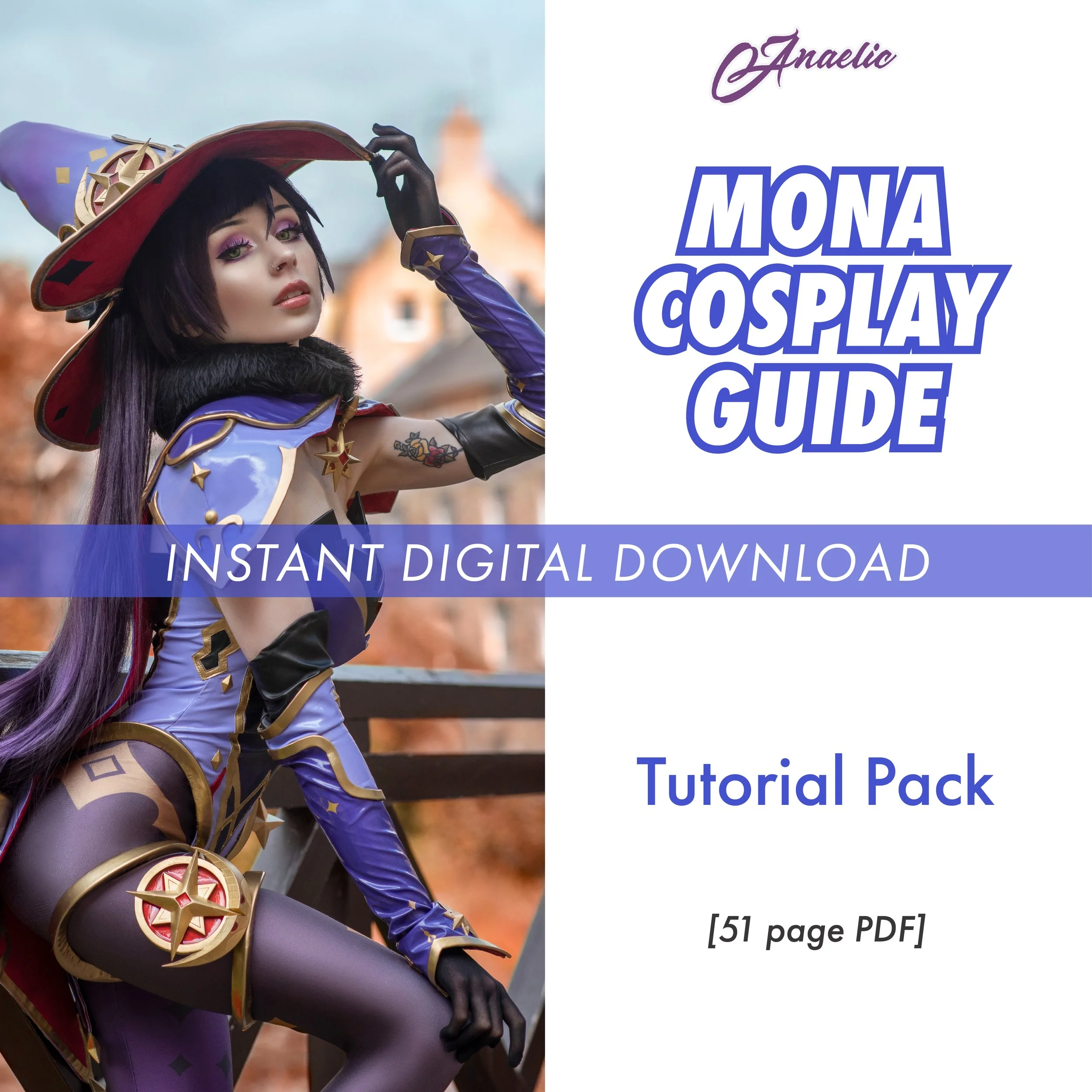 Mona Cosplay Guide [Tutorial + Patterns Full Bundle] — Anaelic