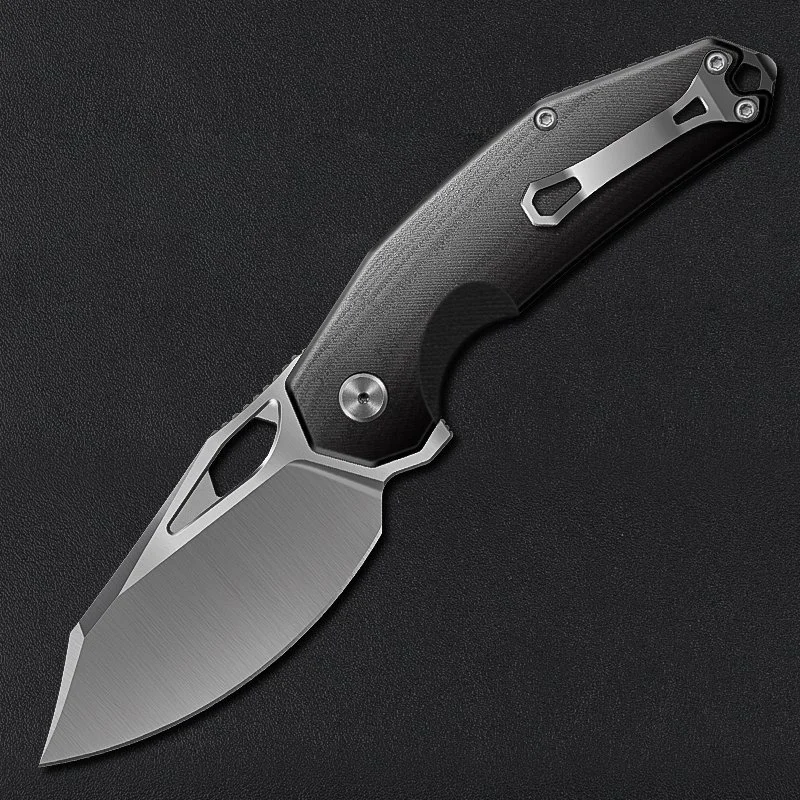 Lefty Papi Black G10 with Satin Blade--Pre‑order: Estimated Shipping in November