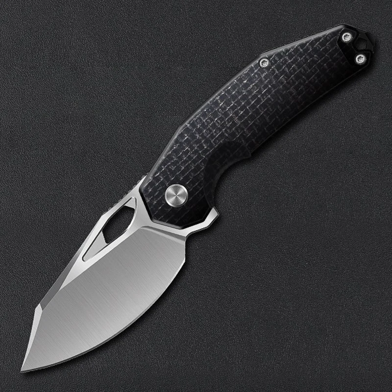 Papi Black Burlap Micarta with Satin Blade--Pre‑order: Estimated Shipping in November