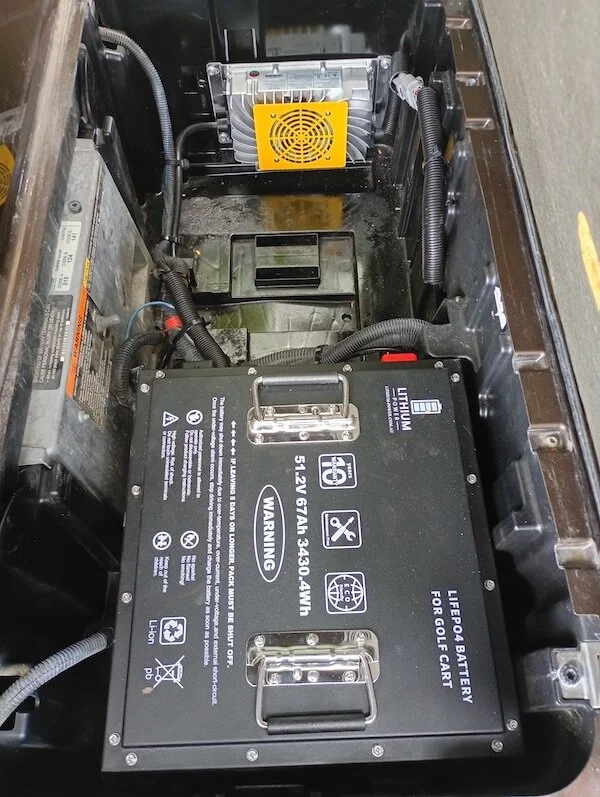 golf cart lithium battery installs
