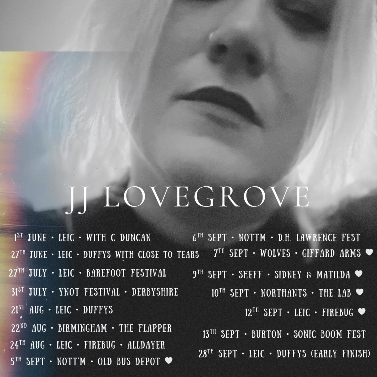 JJ LOVEGROVE ON TOUR