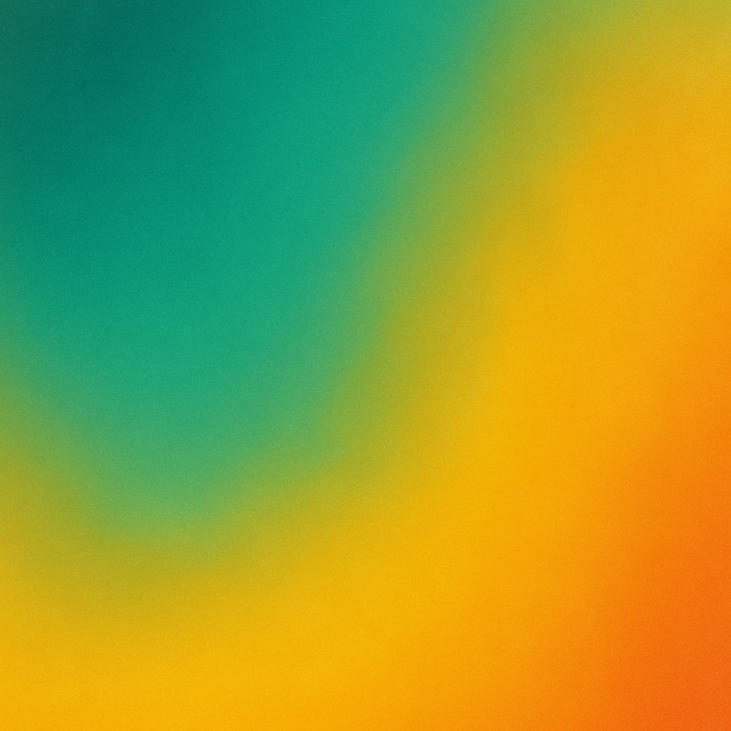 Abstract gradient—emerald green melting into yellow-orange with a smooth vignette.