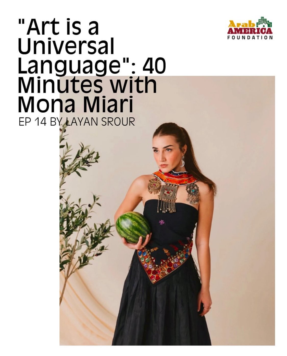“Art is a Universal Lamguage”: 40 Minutes with Mona Miari"