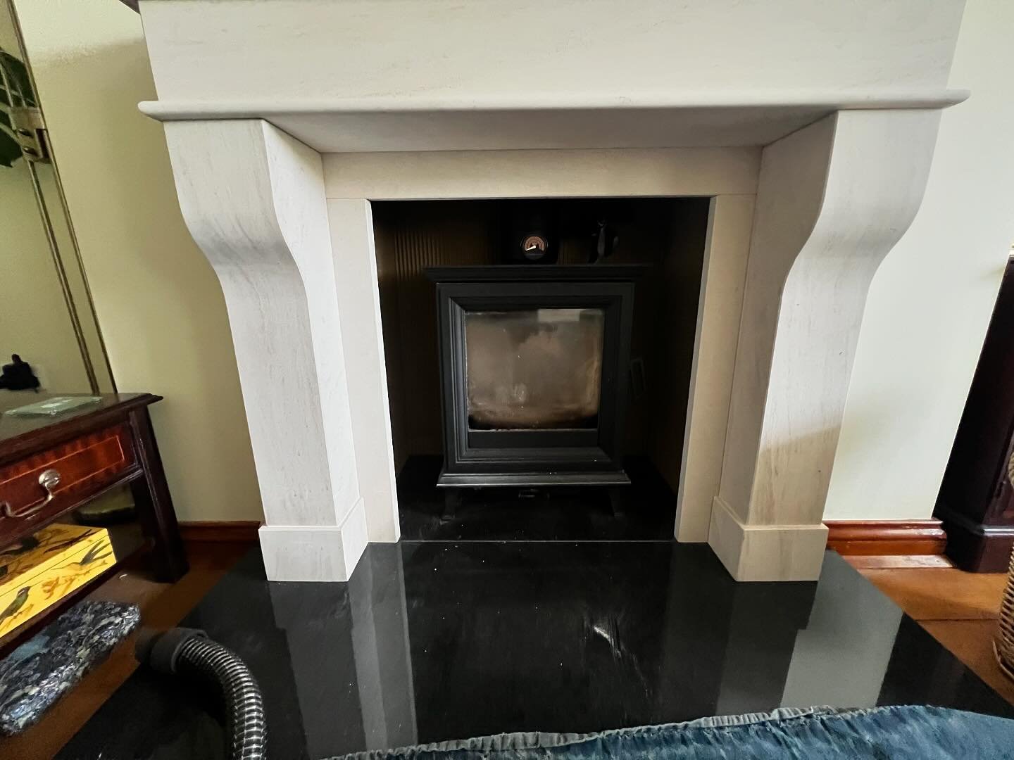 Beautiful @stovaxgazco on todays list. 

Sweep and maintenance visit and it&rsquo;s ready for the seasons ahead. 

Lovely fine soot removed showing how efficiently this stove burns. 

#stubbyschimneysweeping #chimneysweep #hampshirechimneysweep #alto