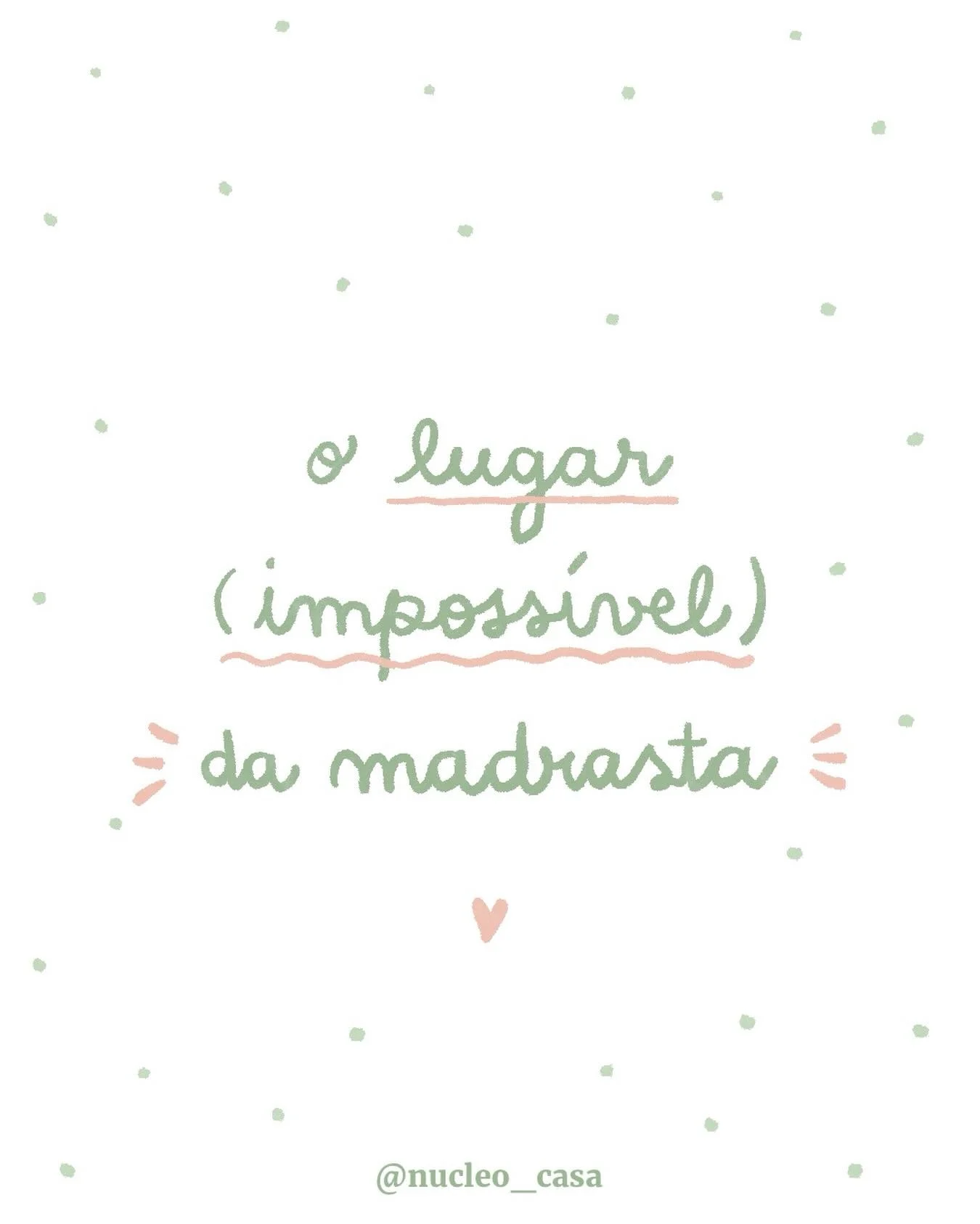 Madrastras 
Fala-se pouco das madrastas. Ou melhor, fala-se, mas quase sempre da mesma forma.

A intrusa.
A que vem ocupar um lugar que n&atilde;o &eacute; seu.
A que tenta demais ou n&atilde;o tenta o suficiente.

Nunca acerta.

Se se aproxima, inva