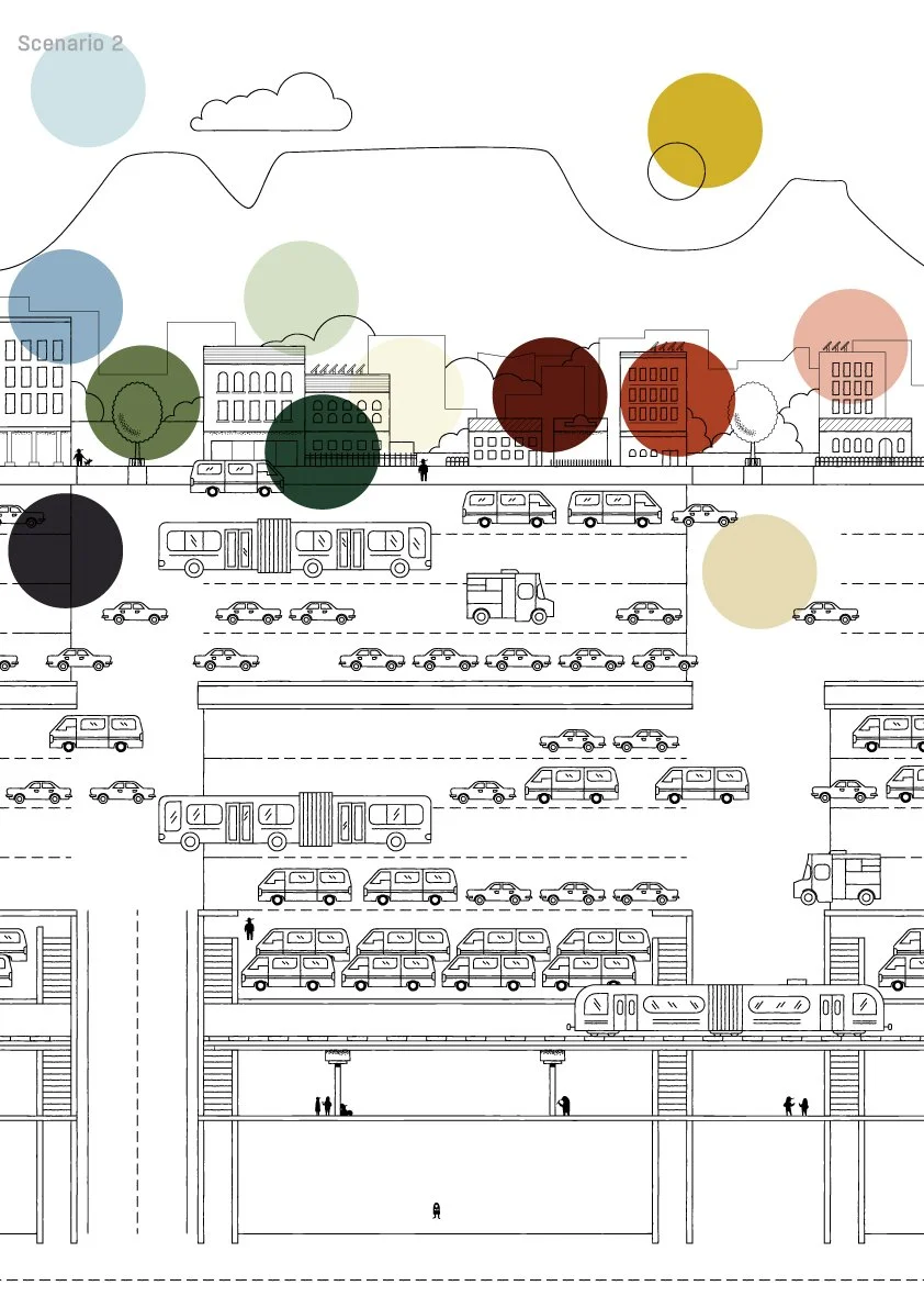 Once the direction felt right, I tightened up the drawing. Clean linework. Put together a colour palette that matched the message and the reference images.