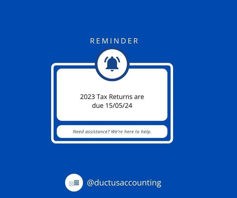 📅 REMINDER: Need to do last years tax? It&rsquo;s time to get it sorted! Give us a call and book in your appointment today.
We look after: 
👧  Individuals 
👨&zwj;🔧 Small-Medium sized business 
DM, email or phone us today for a chat about how we c