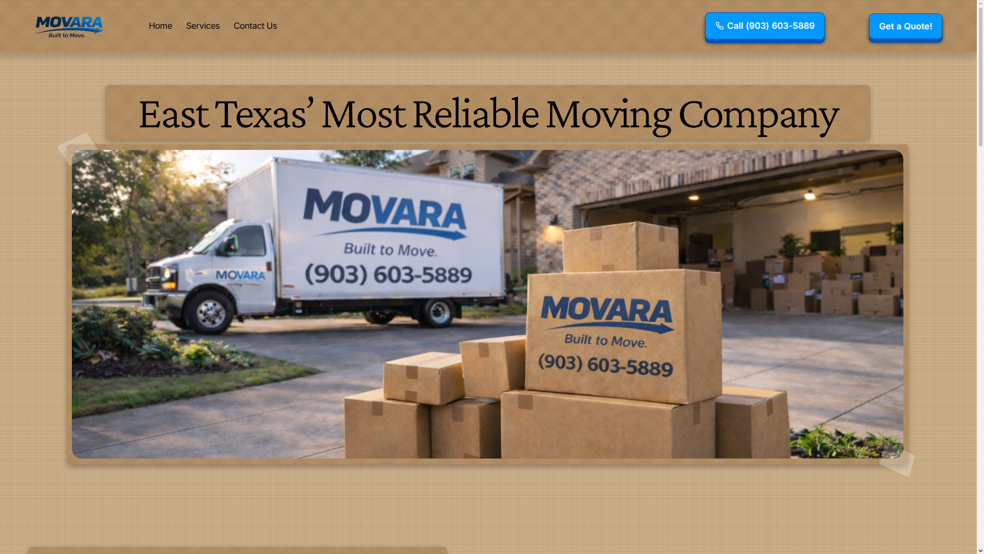Movara – A professional moving and relocation services website. (Archived – No Longer Active)