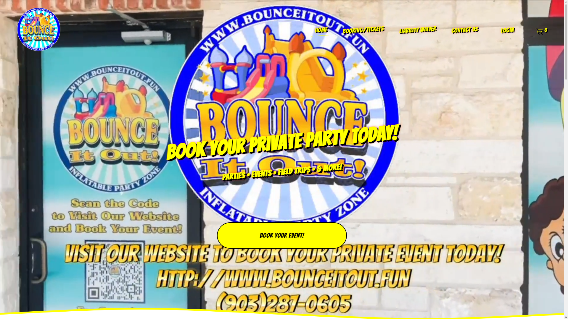 Bounce It Out - A party rental company website specializing in bounce houses and events. (Archived – No Longer Active)
