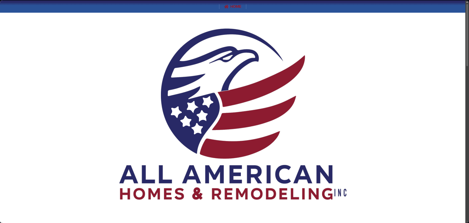 All American Homes & Remodeling - A construction and remodeling company website.