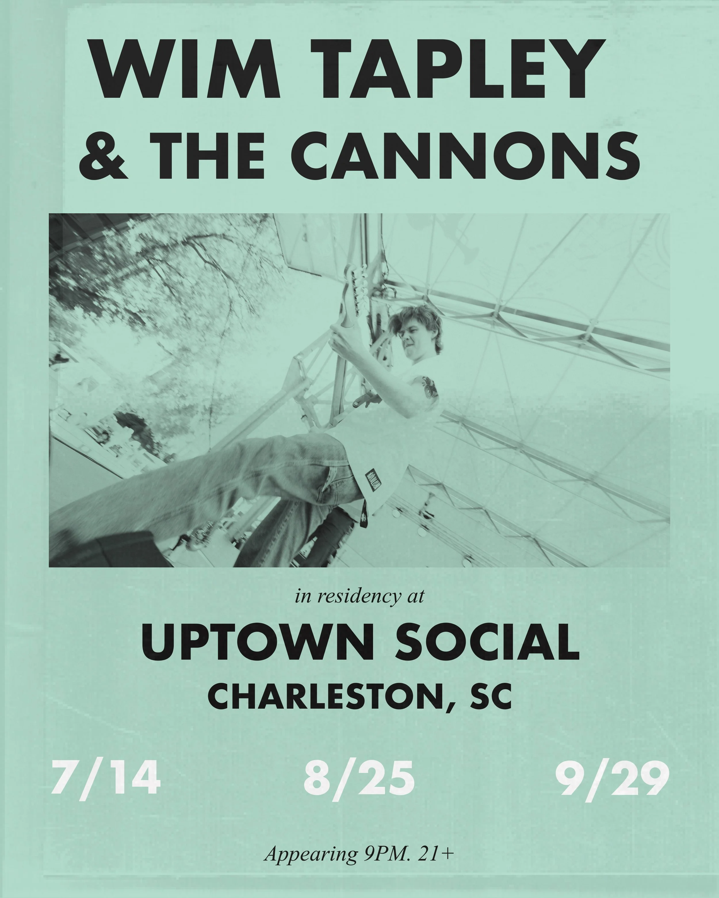 Poster design for singer-songwriter Wim Tapley