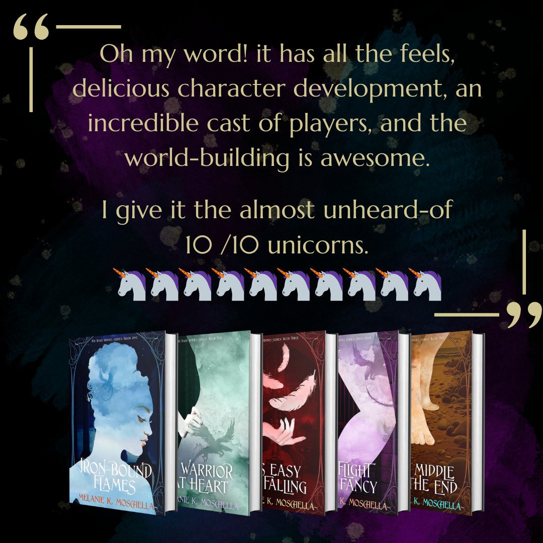 Michelle, lovely Michelle, I don't know if you're following me, but if you are, thank you so much for the review! ❤️

10/10 unicorns? What an honor! 

I'm so glad you, and hopefully others, are enjoying my series. 😊

#romantasy #fantasyromance #book