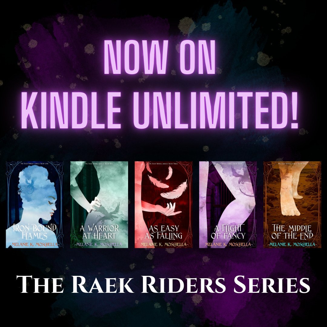 The Raek Riders Series is now on Kindle Unlimited! That means subscribers can now read all five books for free (at least for the next 90 days). 

In order to be on Kindle Unlimited, my ebooks are no longer available through Nook or Kobo. I apologize 