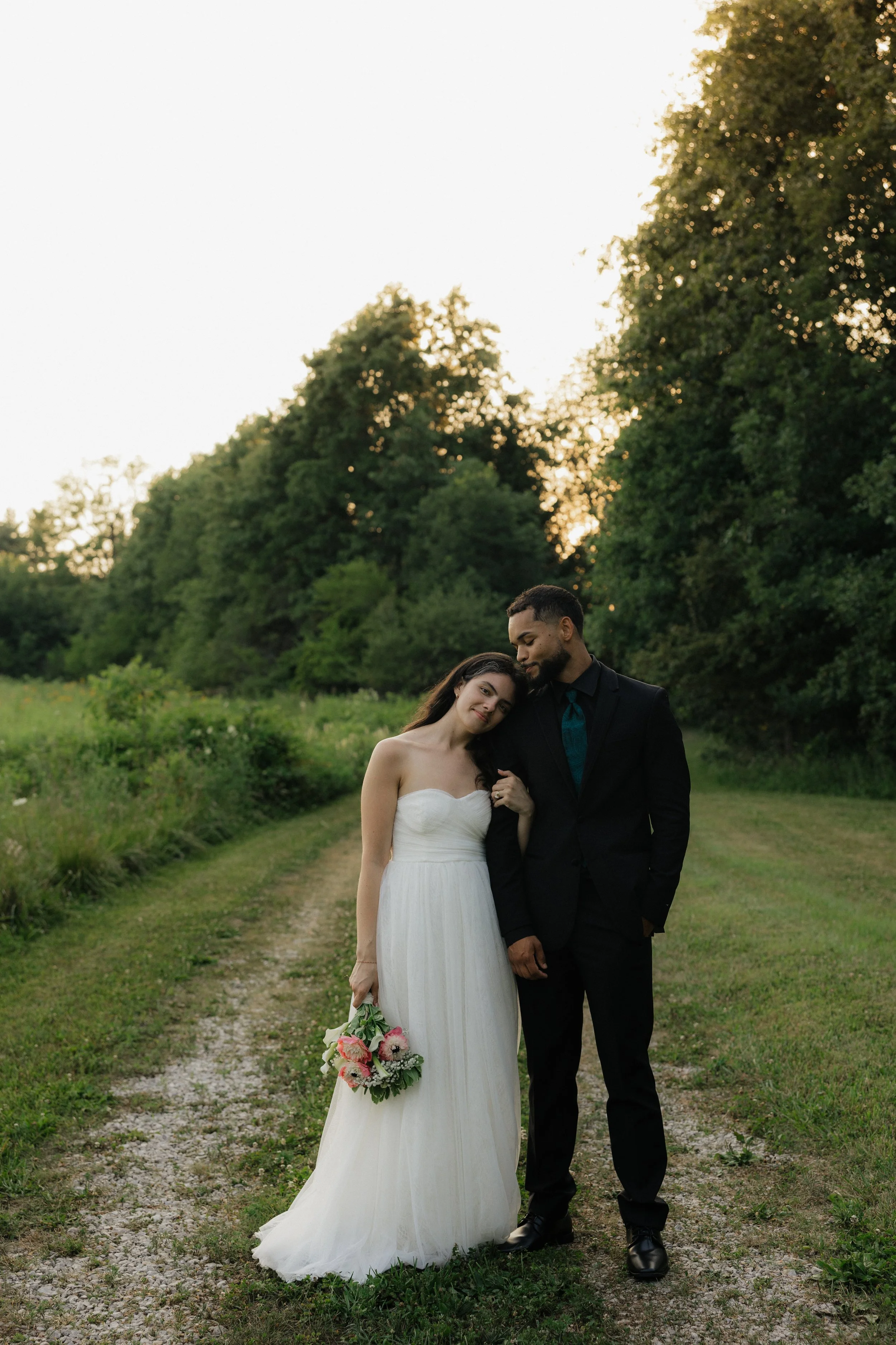 bride and groom portrait