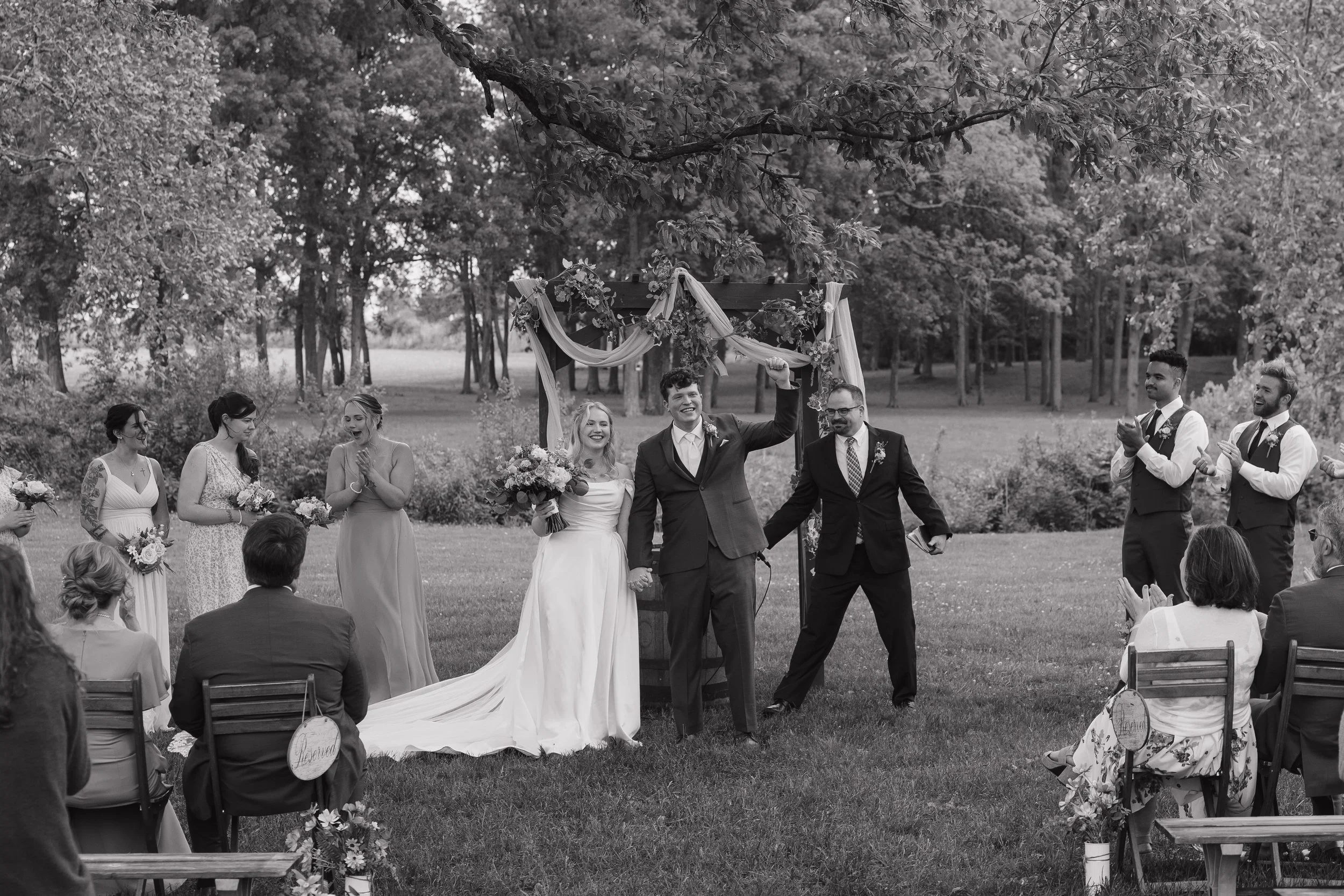 wedding celebrating getting married