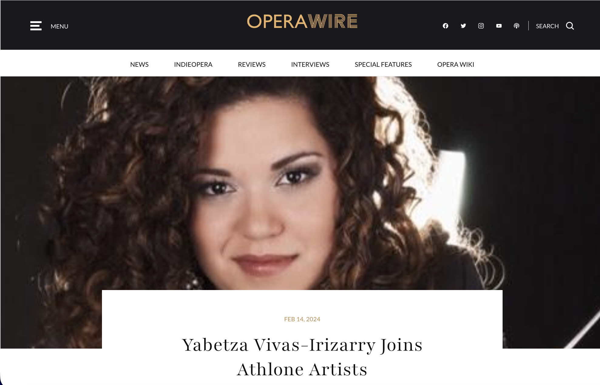 Yabetza Vivas-Irizarry Joins Athlone Artists