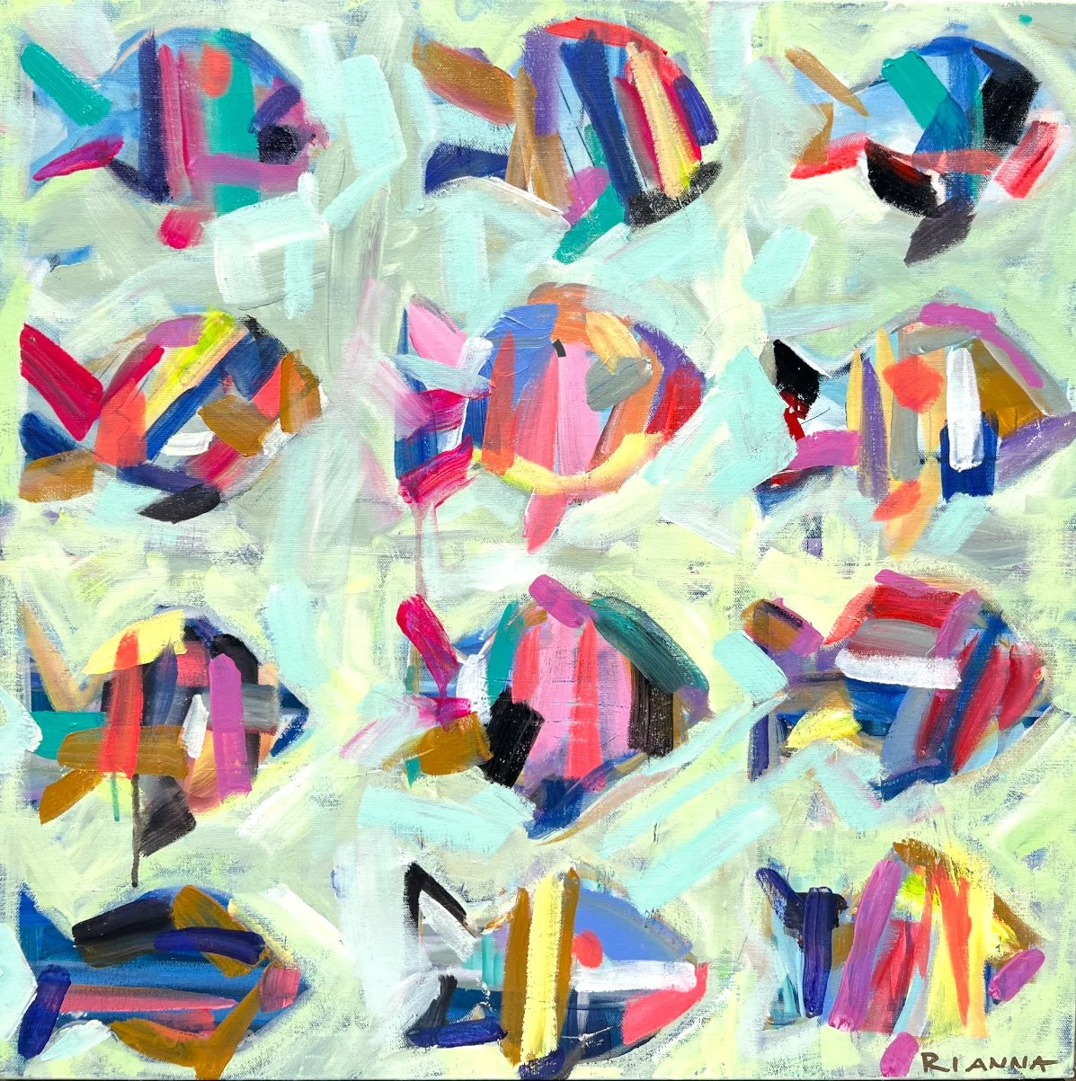 16x16 - With the Flow in Mint