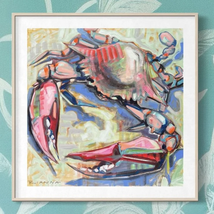 16x16 PRINT - Cotton Candy Crab