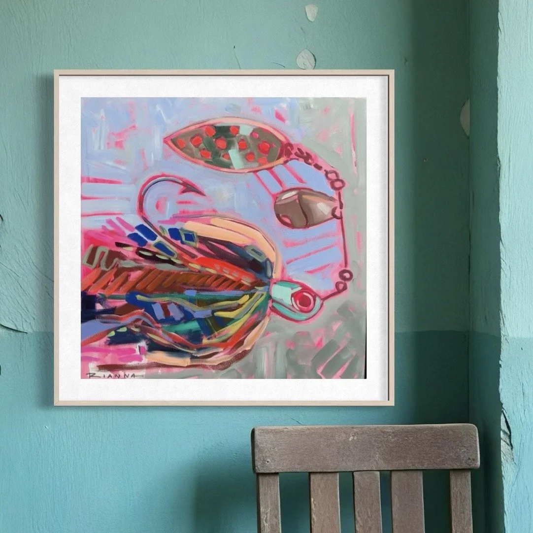 16x16 PRINT - Spinner in Pink