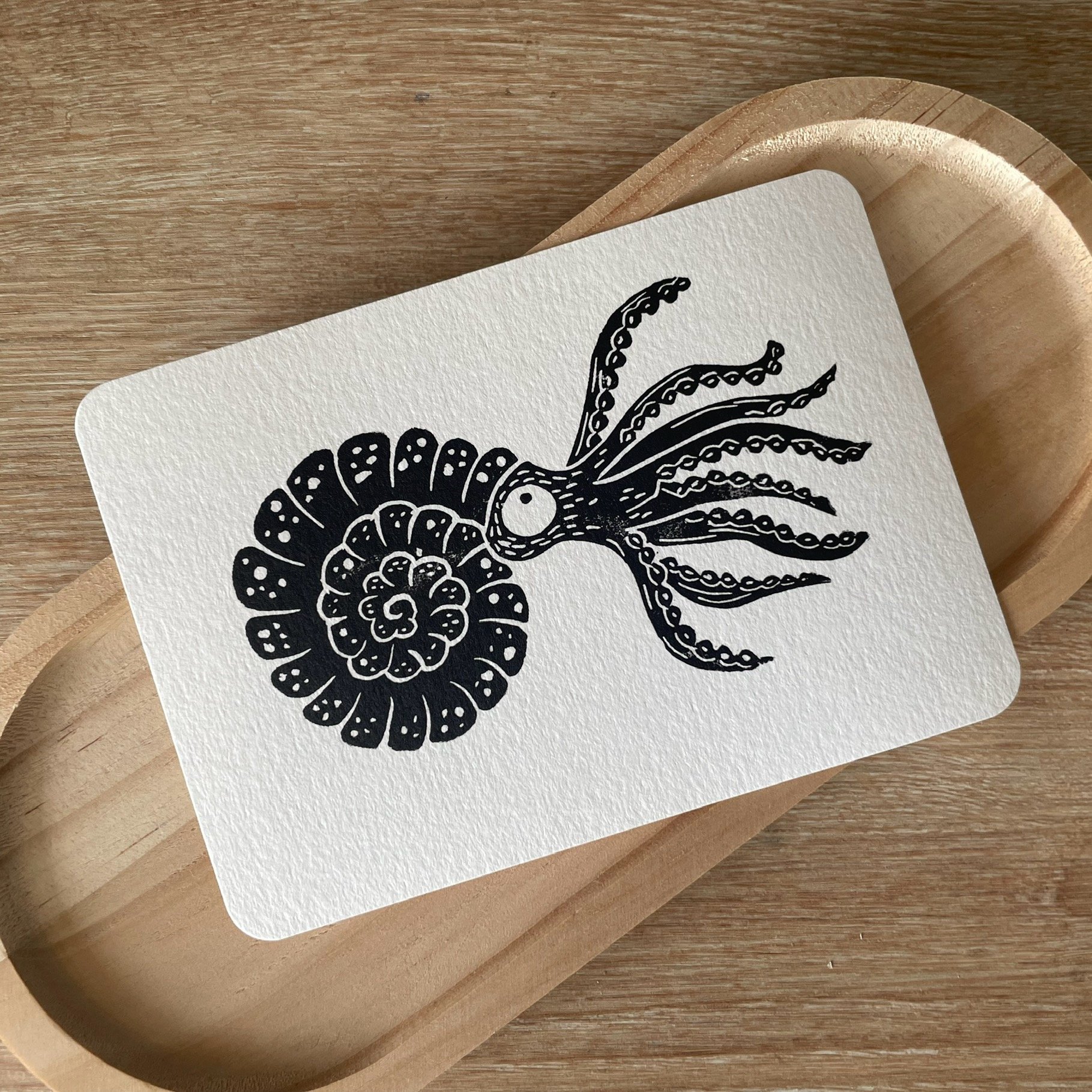 Ammonite - Linogravure ✦ édition limitée ✦