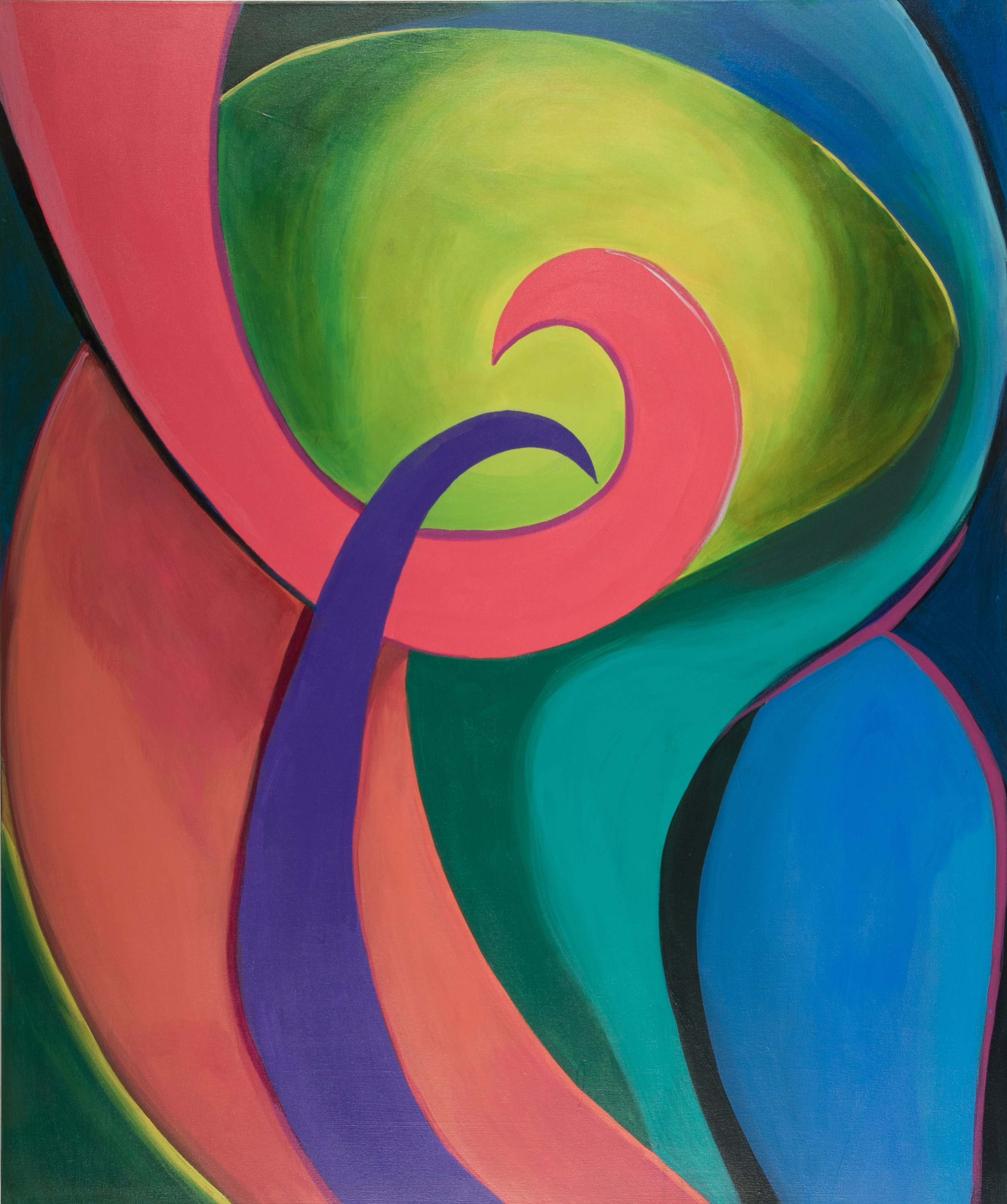 Diane Novetsky, “Tropic of Capricorn”, 50” x 42”, acrylic on canvas, 2024