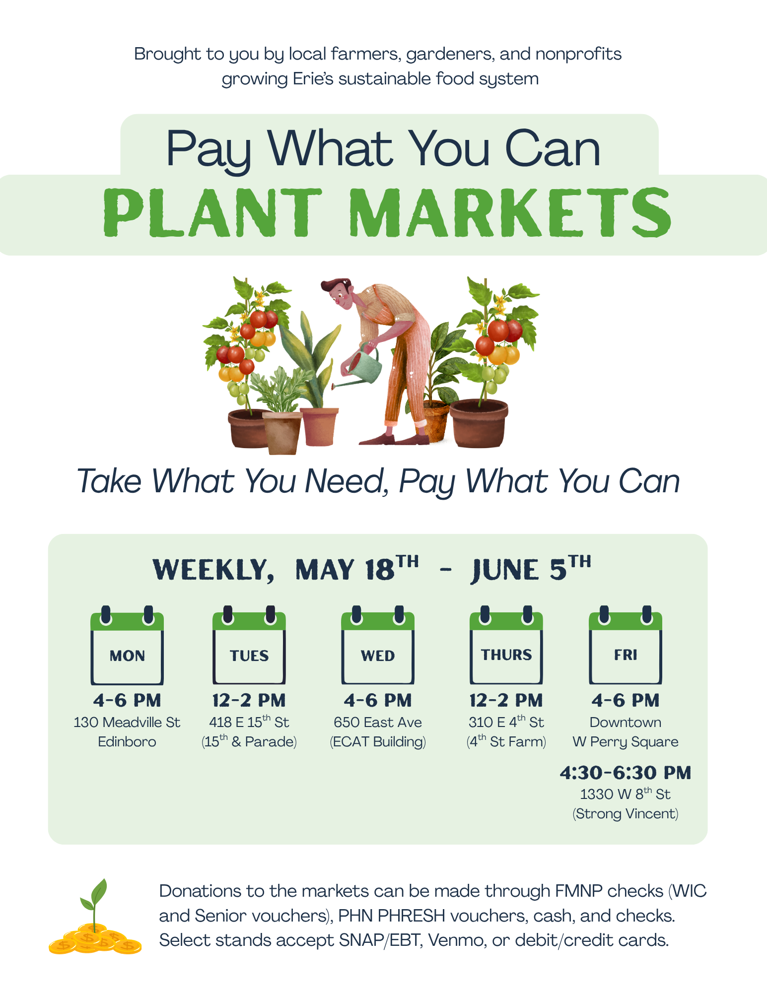Pay-What-You-Can Plant Market