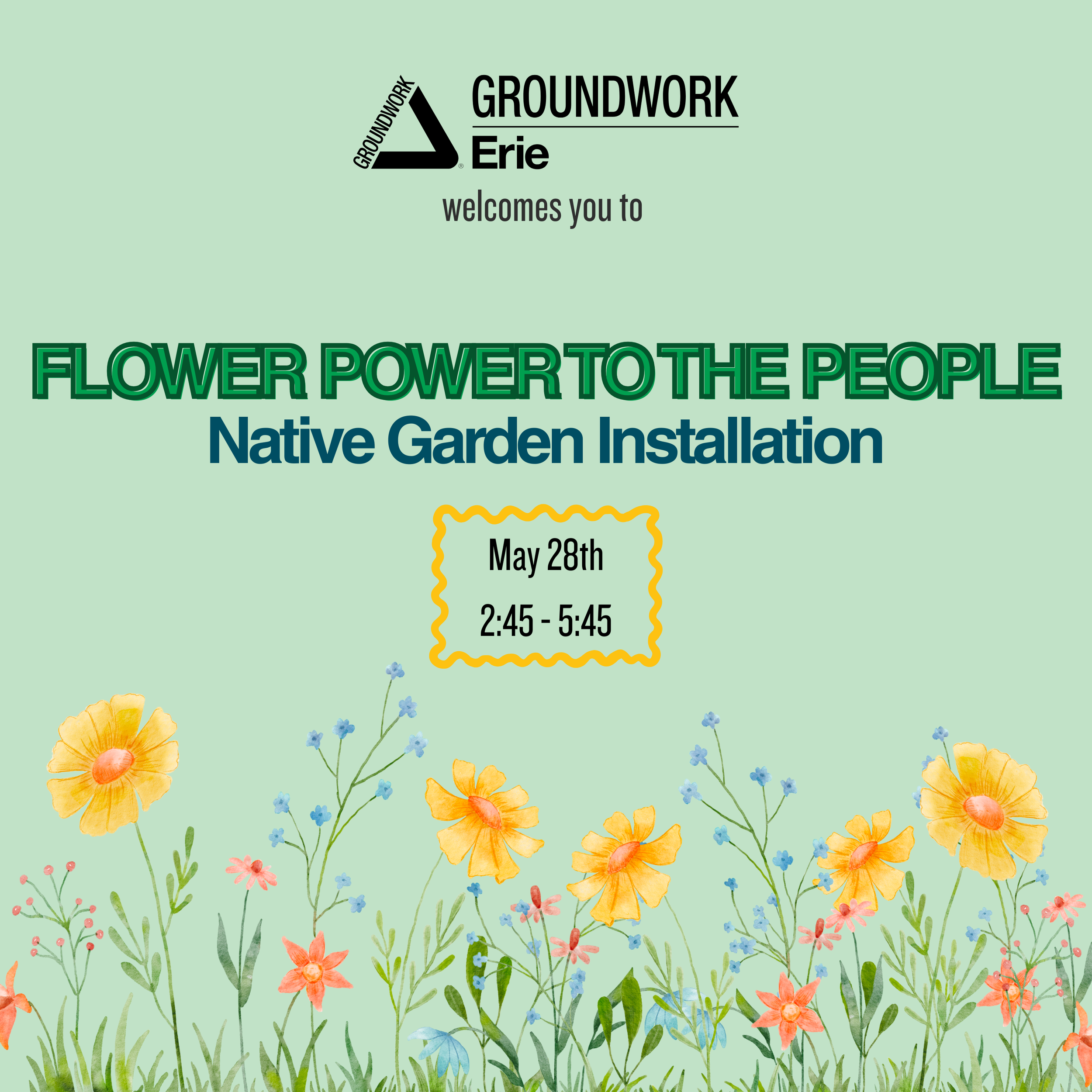Flower Power to the People: Native Flower Installation