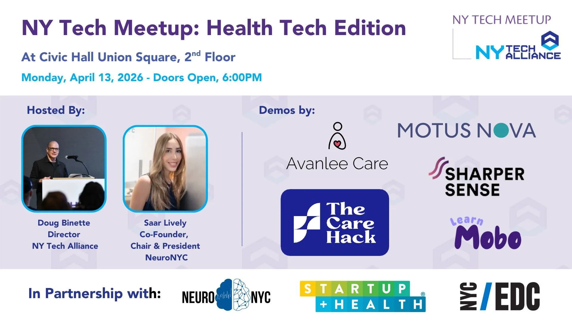 NY Tech Meetup: Neuro + Health Tech Edition