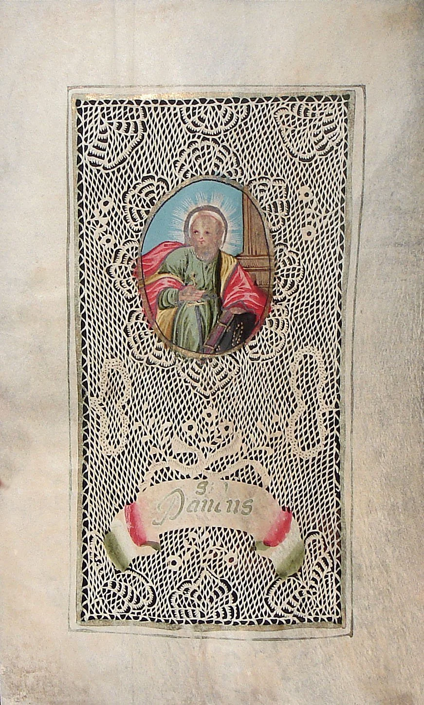 1. Devotional parchment St Paul circa 1700 copy.jpg