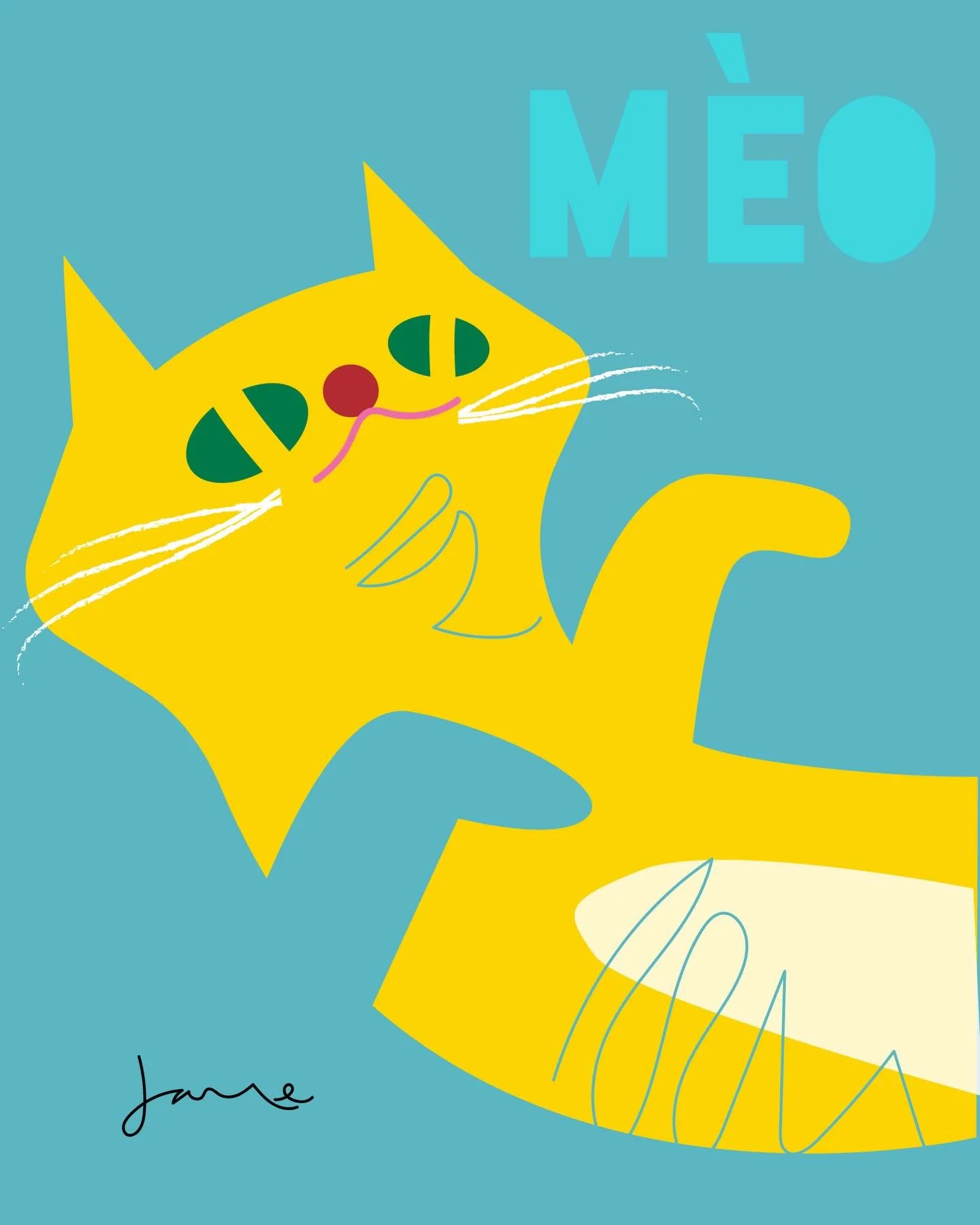 I&rsquo;ve seen all sorts of animals here in south east Asia. Fortunately no snakes! But I have seen: cats, dogs, elephants, gators, fish, peacocks, monkeys, birds galore, tortoises with lizards, rabbits, ducks and goats.

#janesandersillustration #d