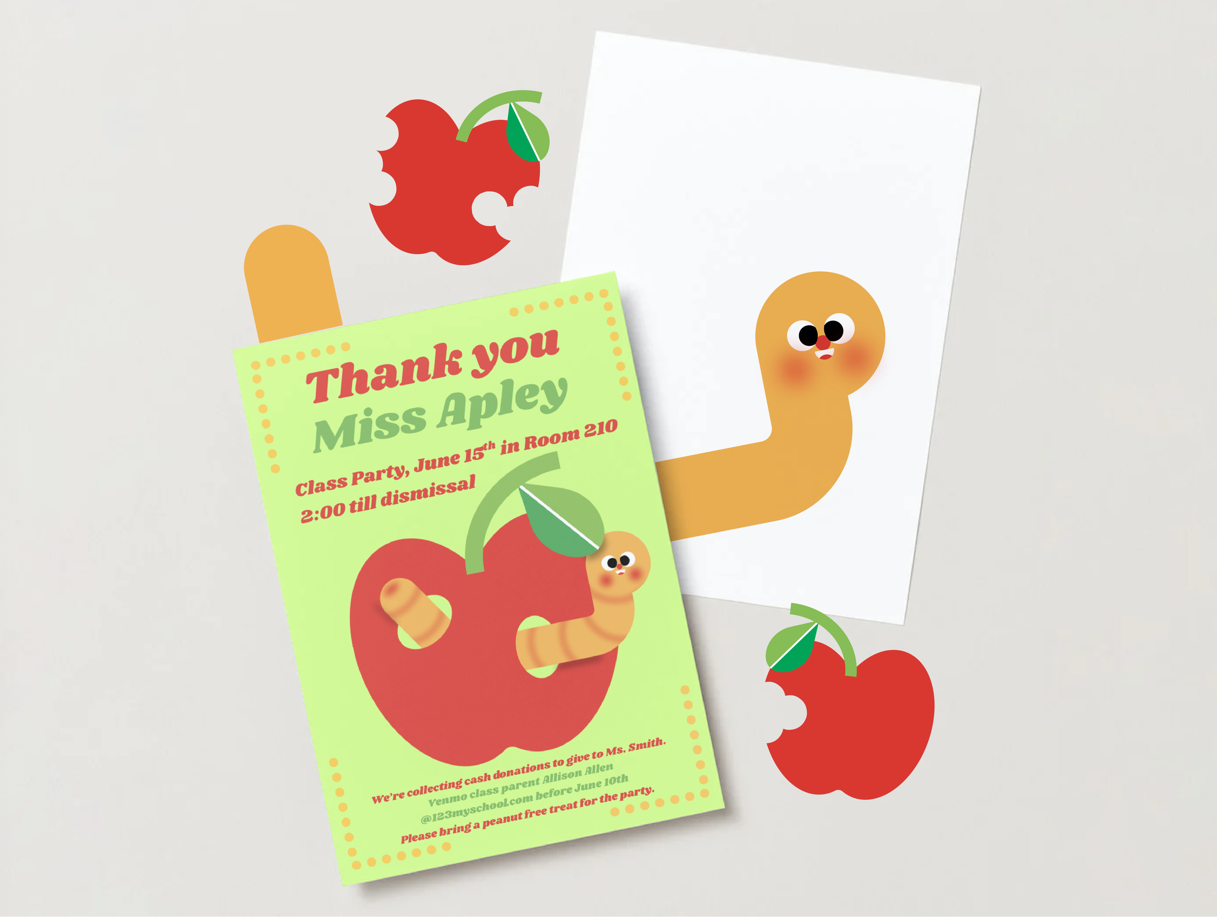 Our Classroom Party: Canva Card
