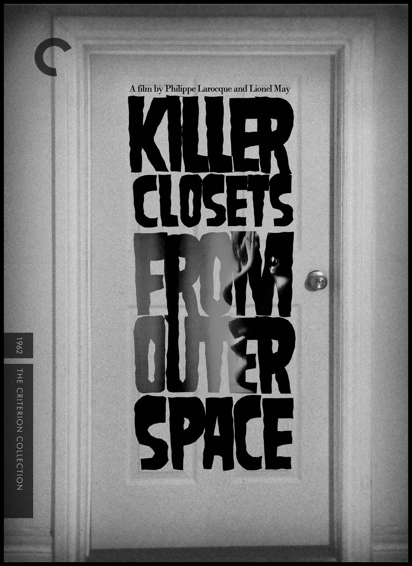 DVD cover for horror film Killer Klosets from Outer Space , black and white 