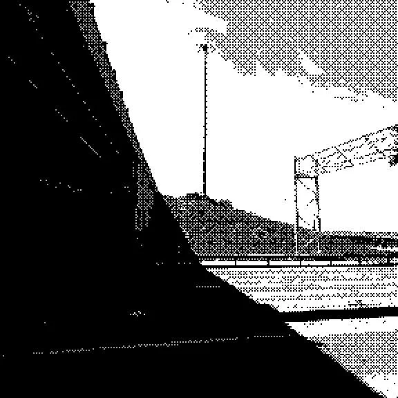 Highway with bridge, Game Boy low resolution photo