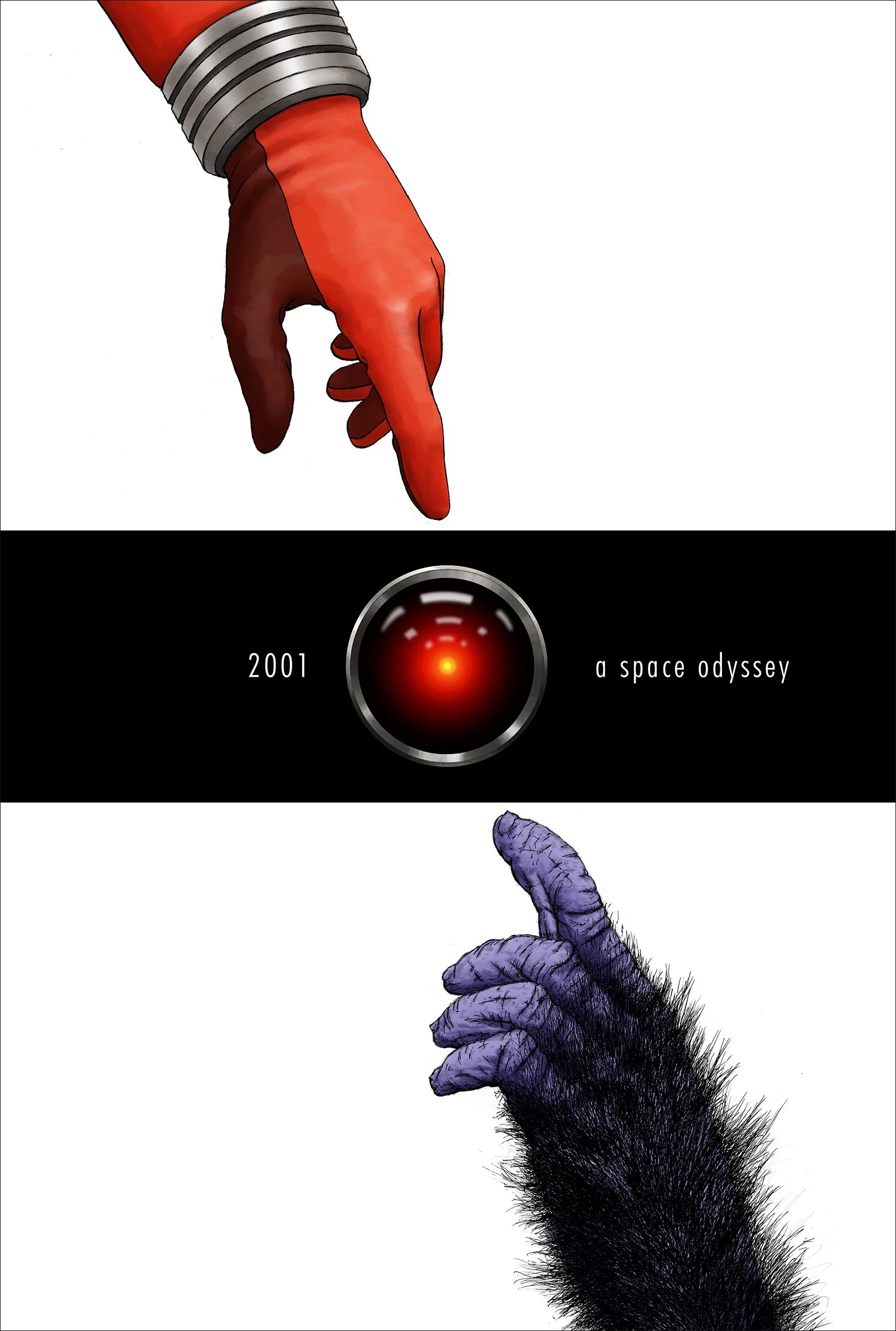 A fan film poster for 2001 A Space Odyssey by Stanley Kubrick's