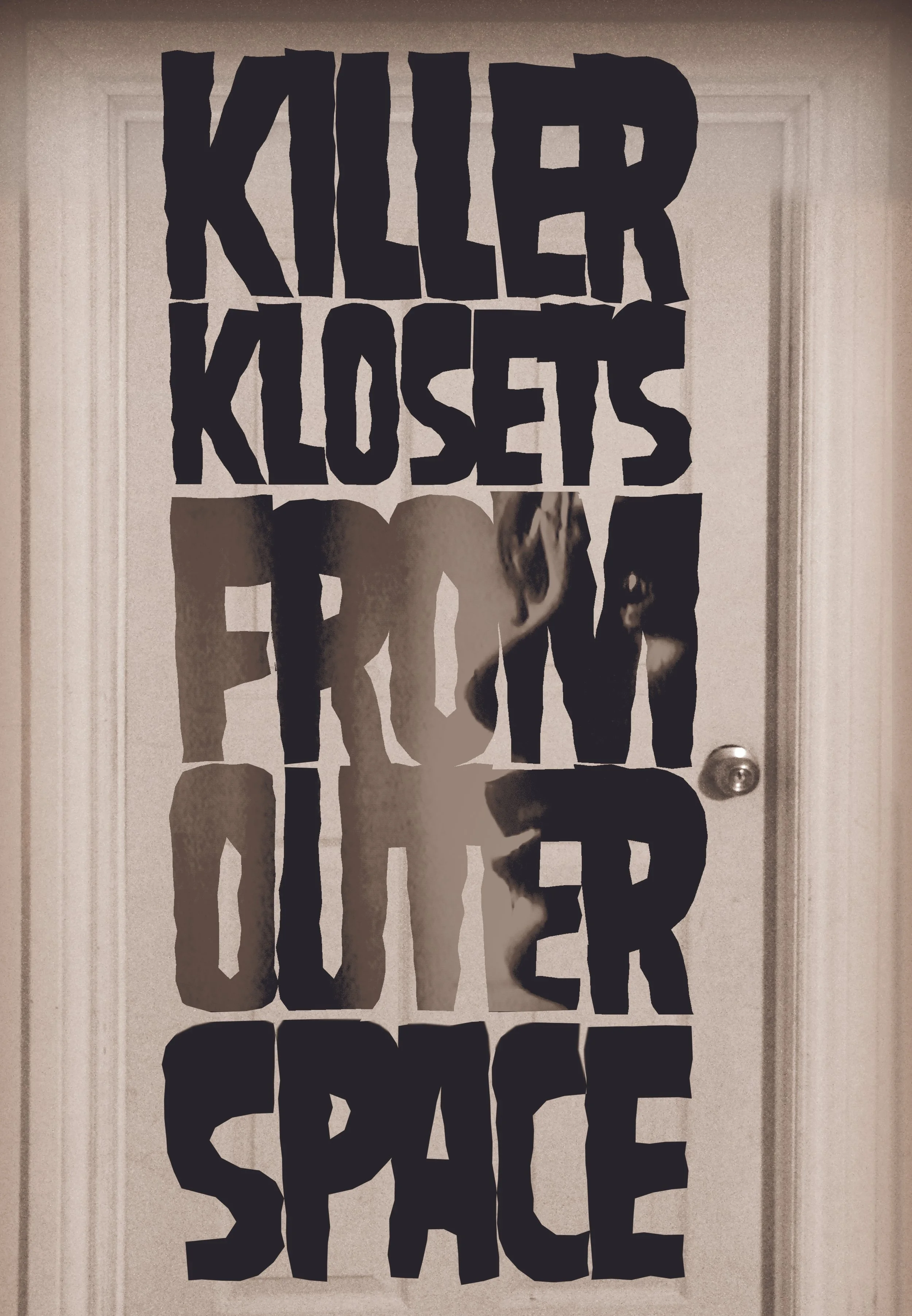 Retro DVD cover for horror movie Killer Klosets from Outer Space by Lionel May