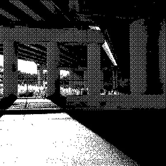 Parking lot in the sun, light and shadow, lo res photo