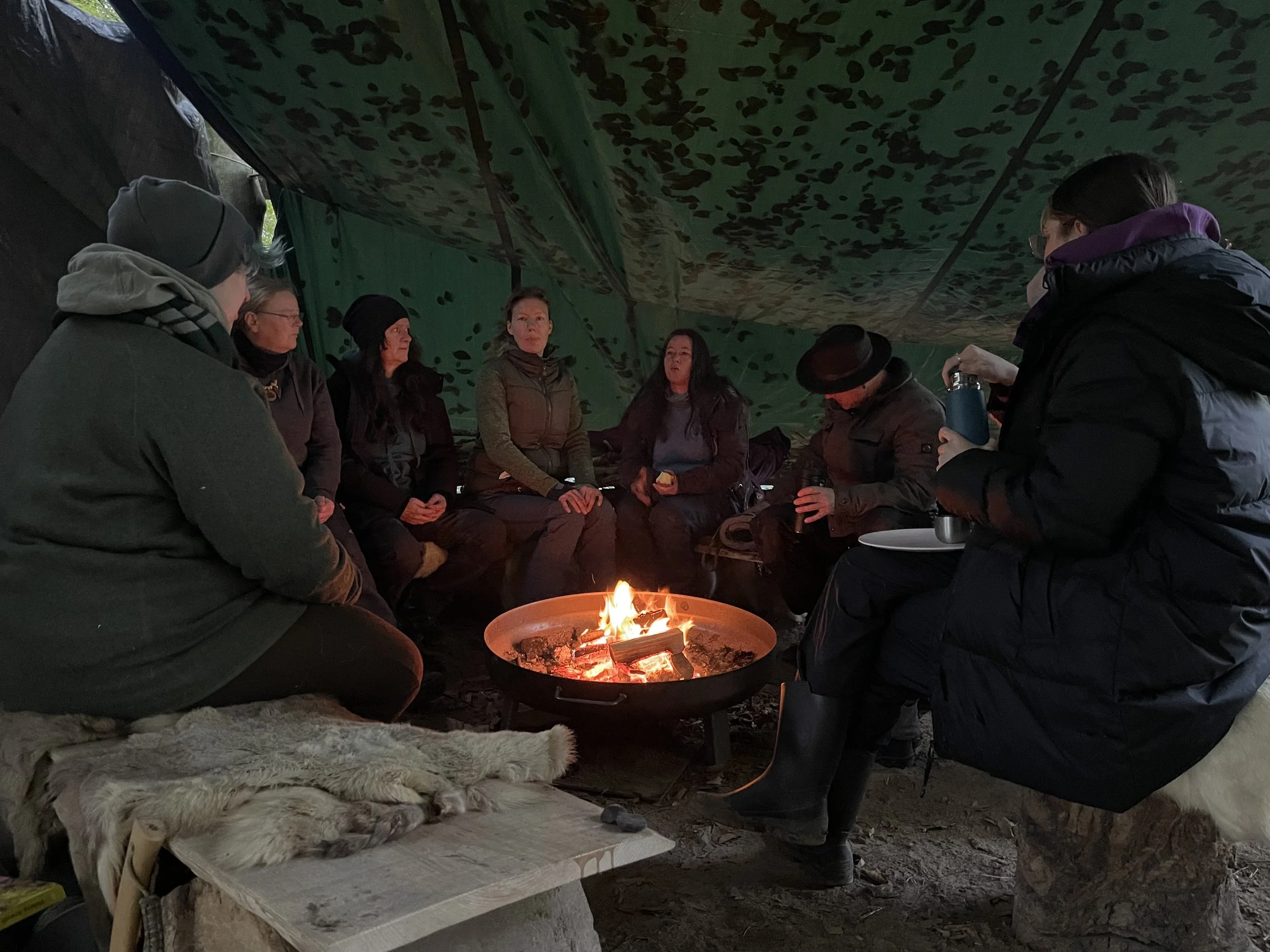Gemeinschaft, Council zusammen Zeit im Wald verbringen