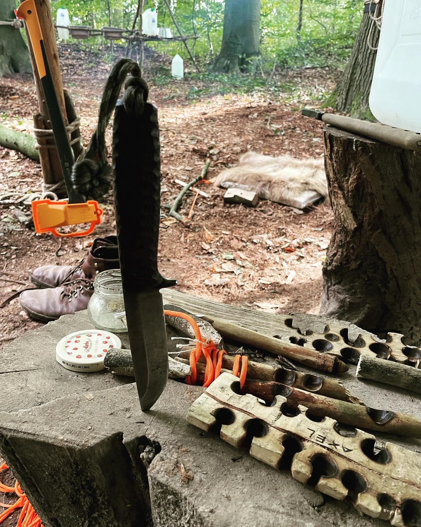 Naturhandwerk in Syke in der Wildnisschule Syke 