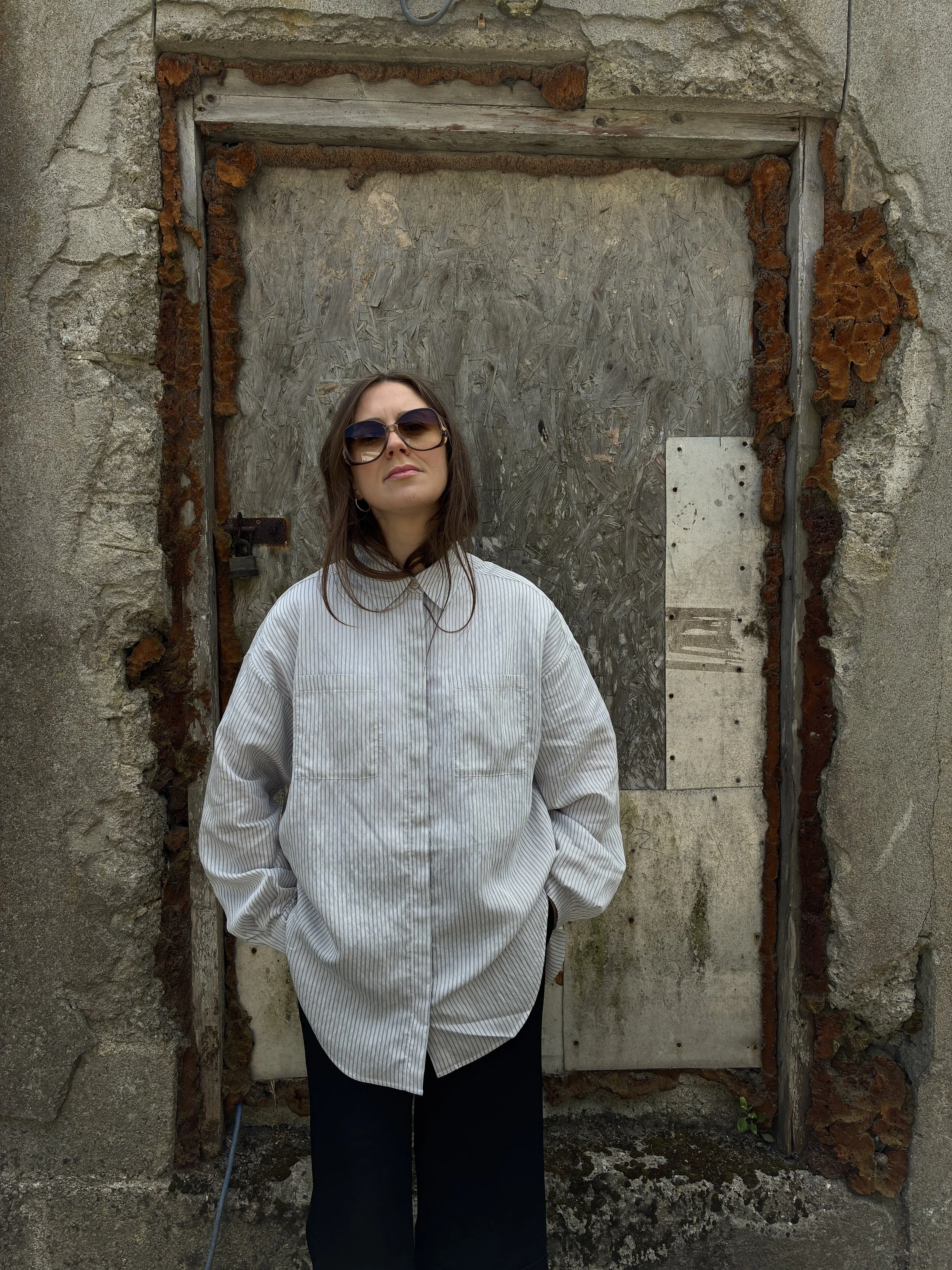 1st PAT-RN Woman Modula Shirt | Fine Stripes