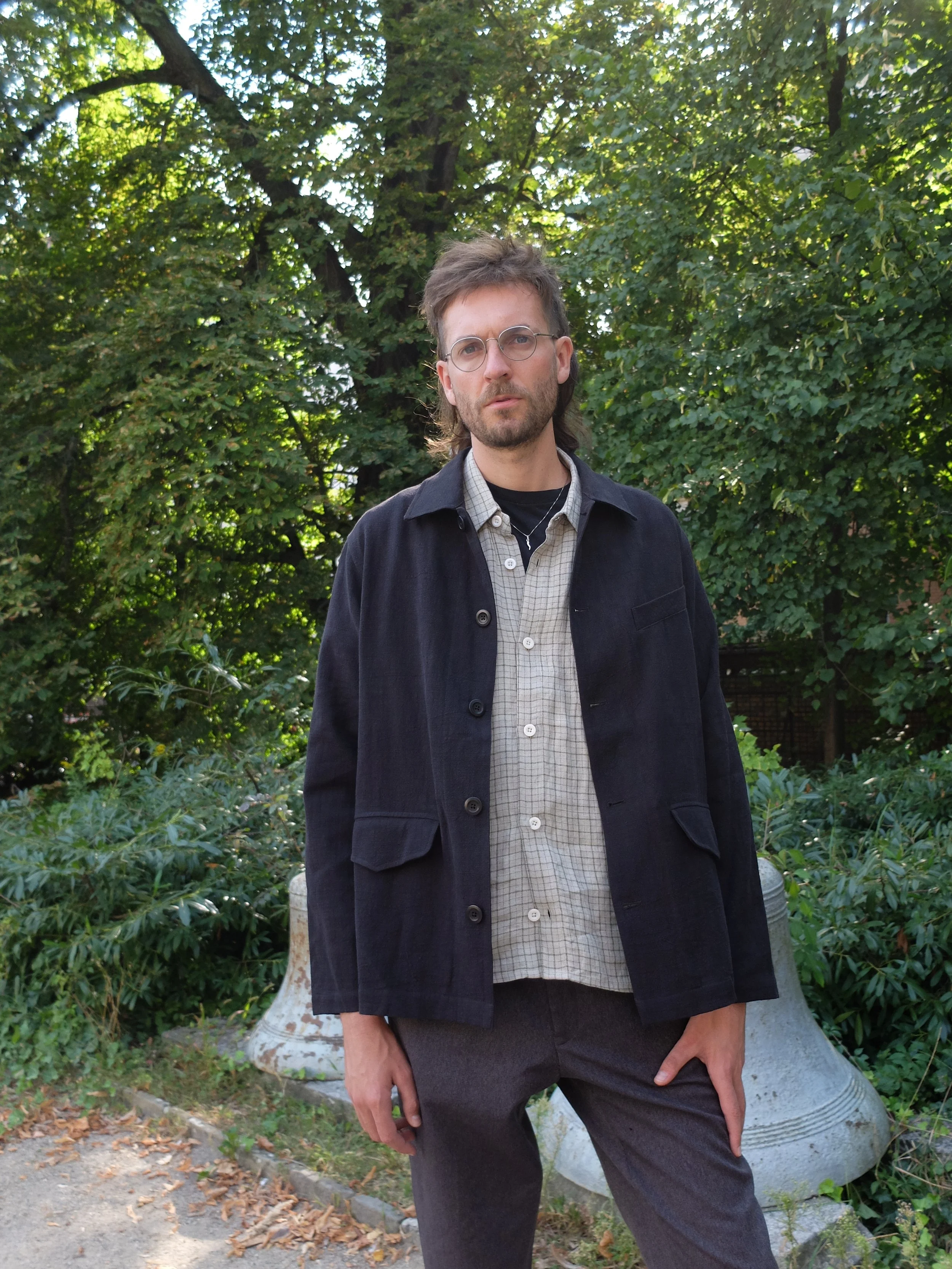 Conkers Field Shirt Charcoal | Menswear — Nubes Shop