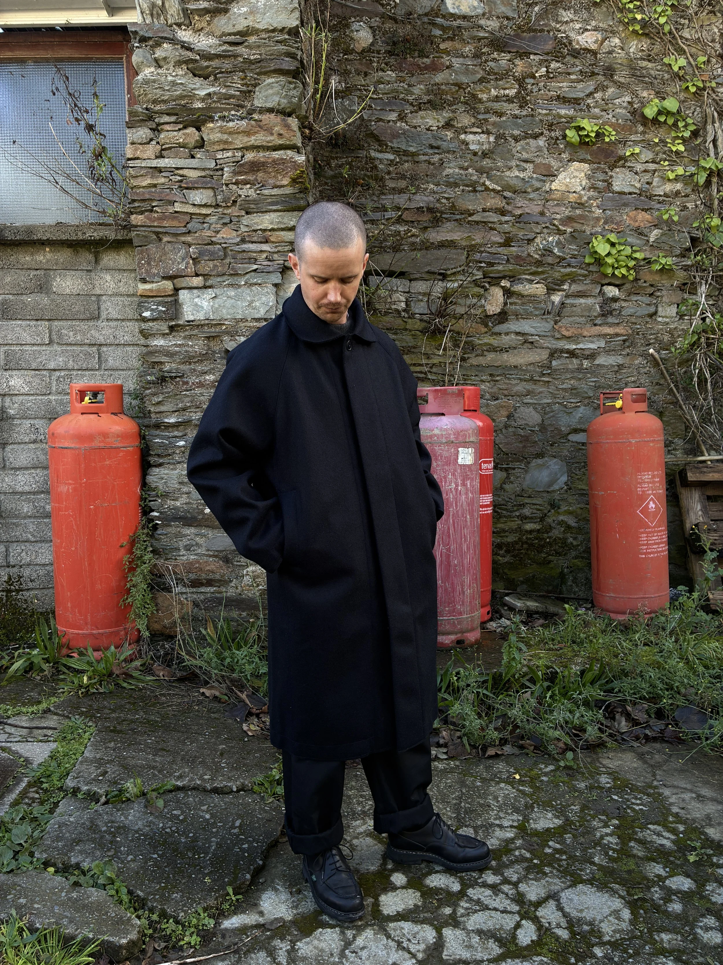 Arpenteur Wool Utile Coat | Navy