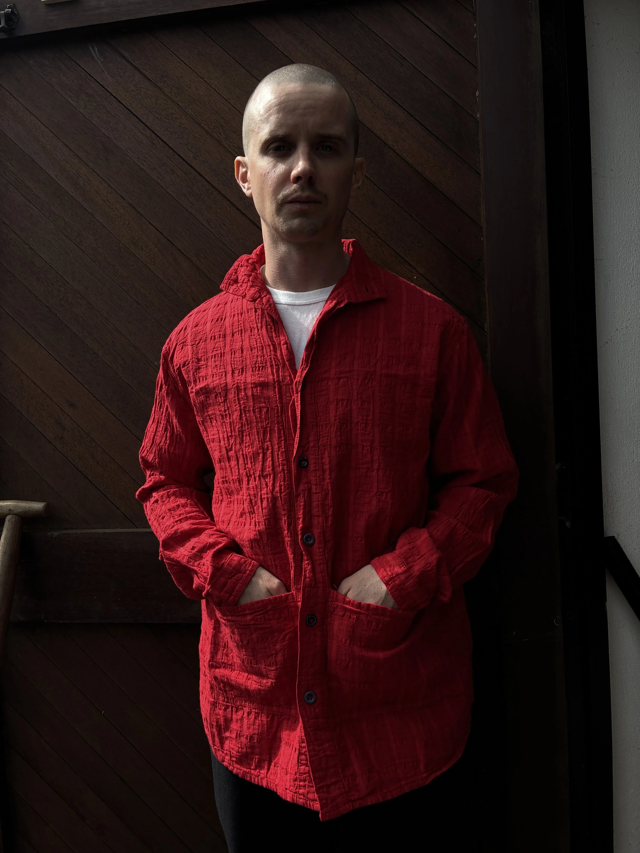 Tender Co. 468 Flipped Collar Shirt | Red