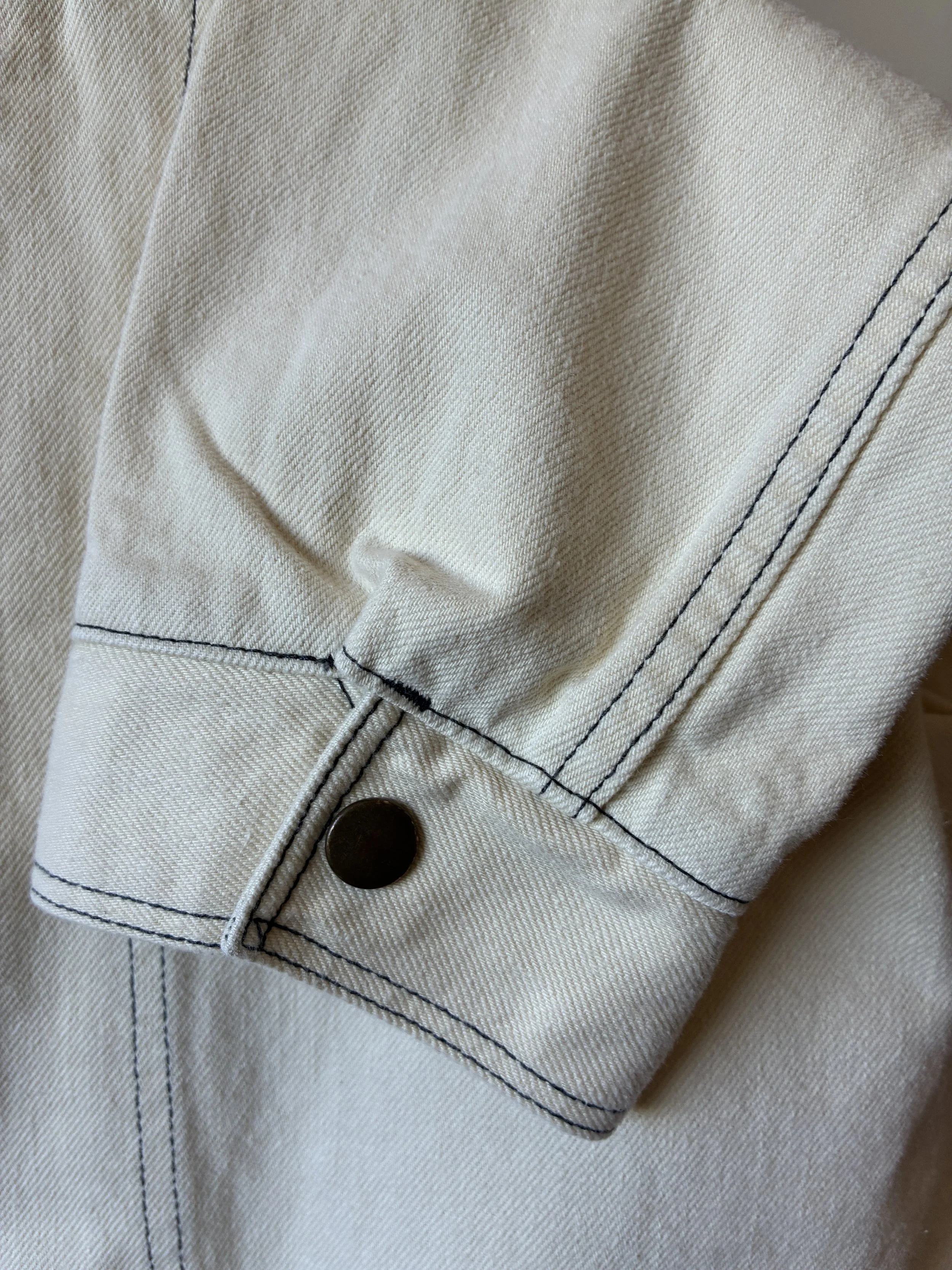 Cuffs of Working Skewed yeast jacket